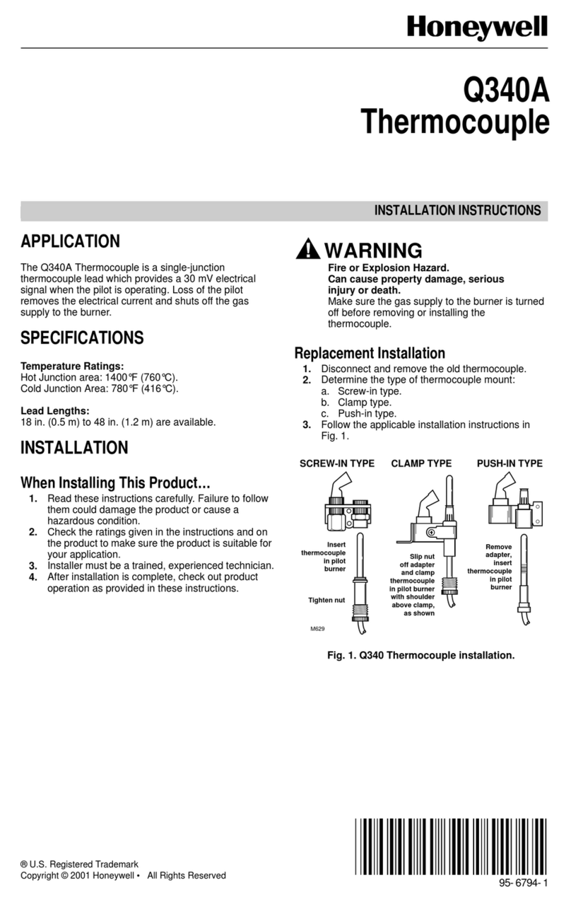 Honeywell Q340A User manual