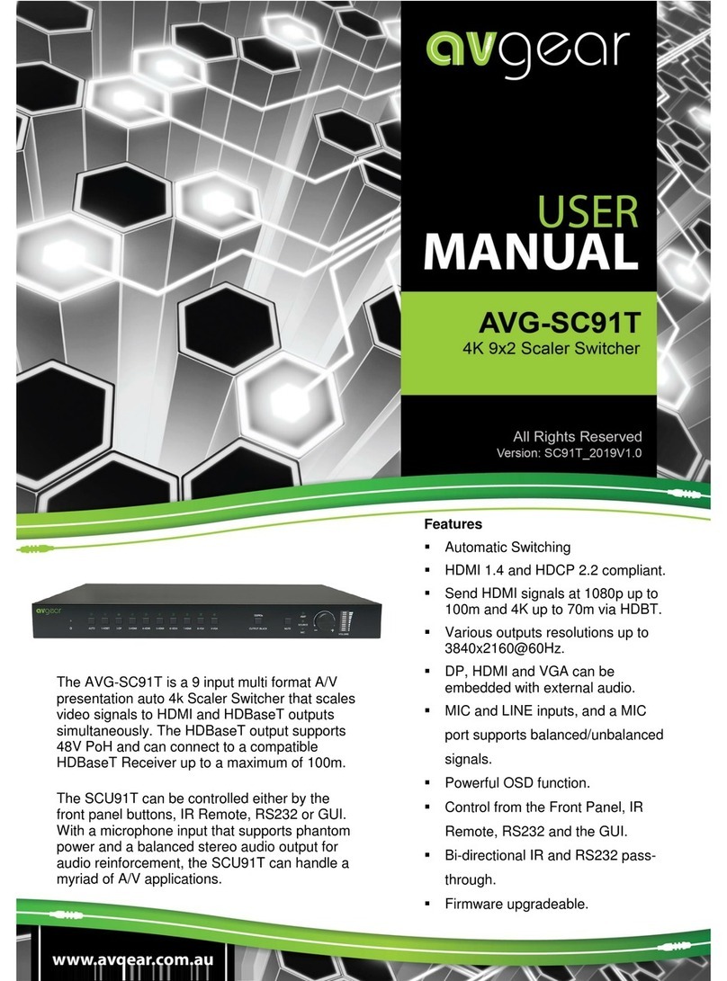AVGear AVG-SC91T user manual
