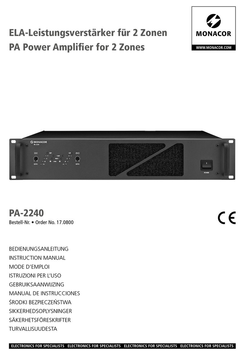 Monacor PA-2240 instruction manual