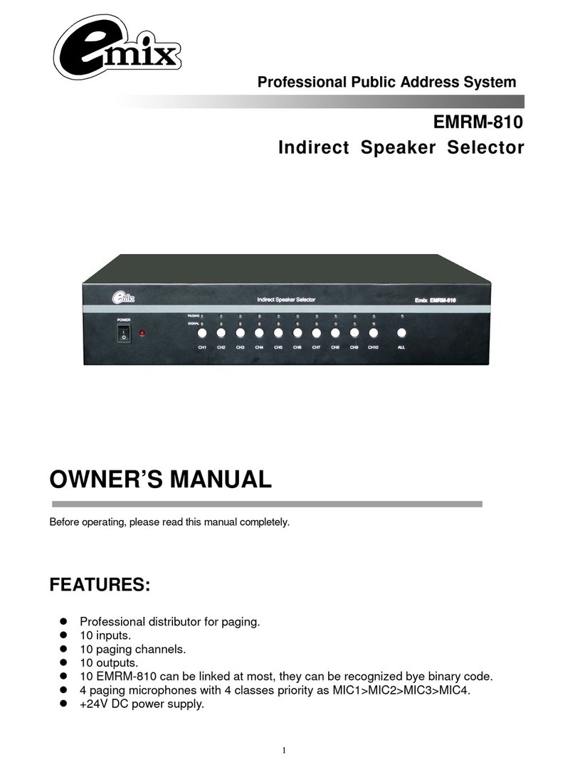 EMIX EMRM-810 owner's manual