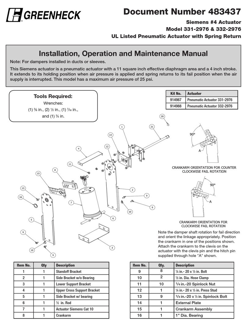 Greenheck 331-2976 Installation, operation and maintenance