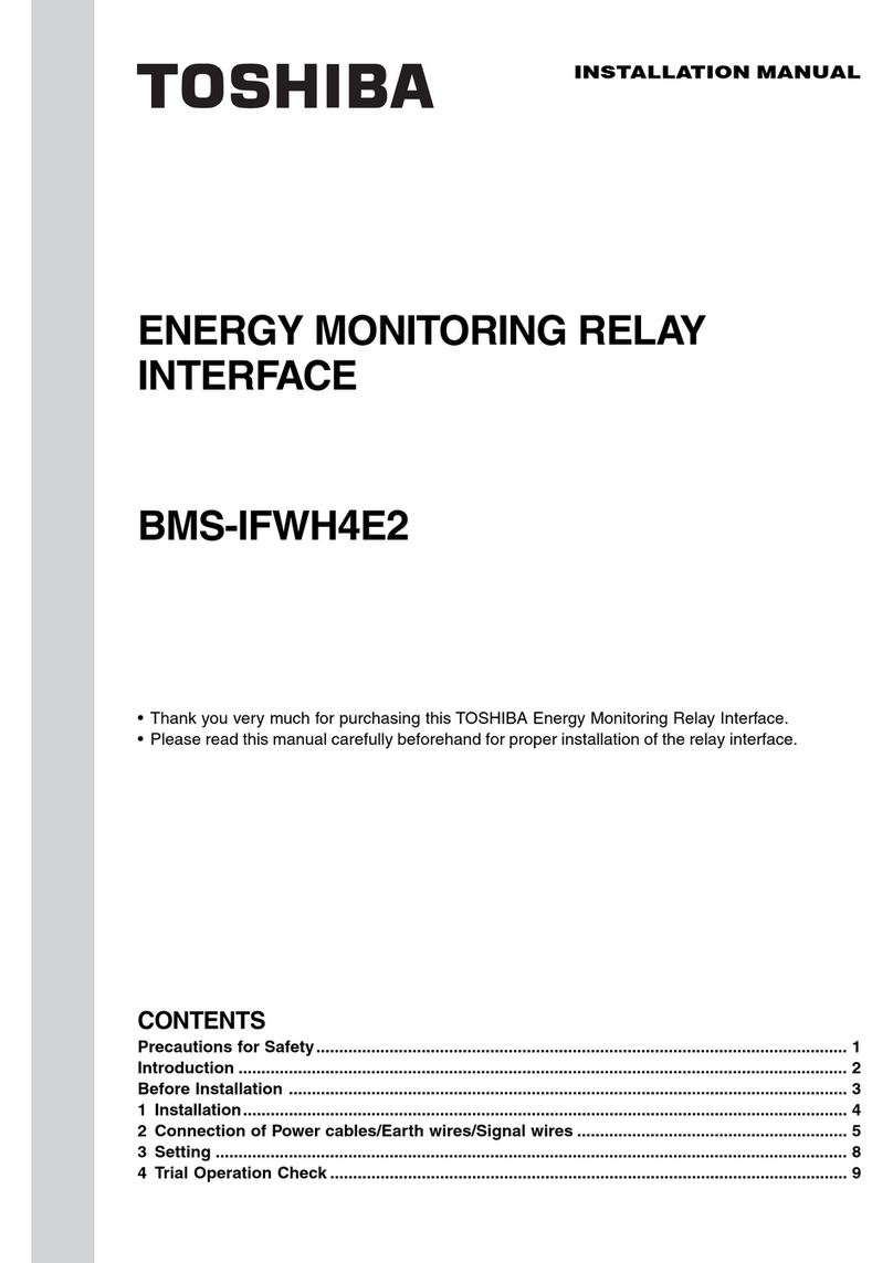Toshiba BMS-IFWH4E2 installation manual