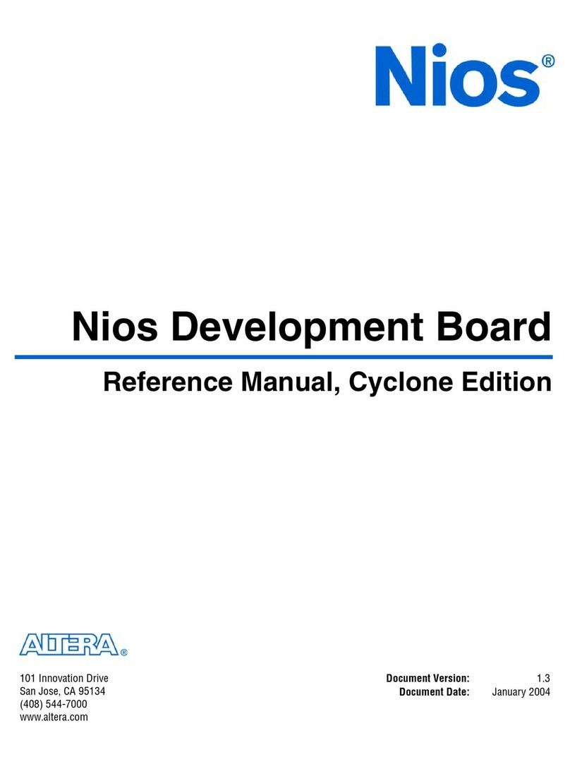 Altera Nios Ethernet User manual