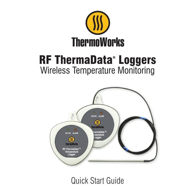 ThermoWorks RF ThermaData quick start guide