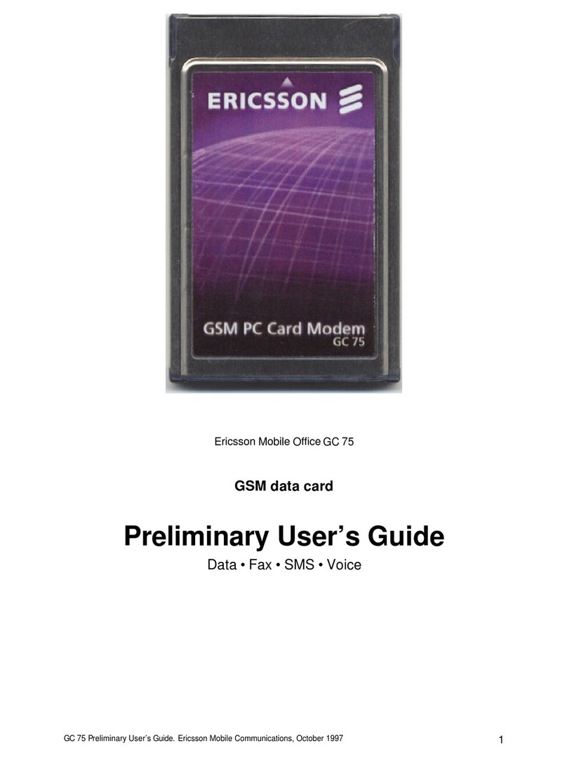 Ericsson GC 75 User manual