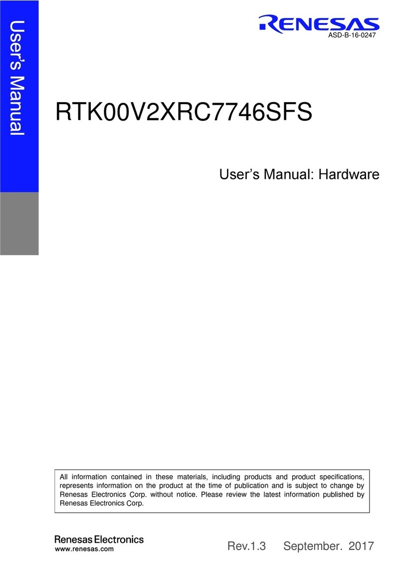 Renesas RTK00V2XRC7746SFS User manual