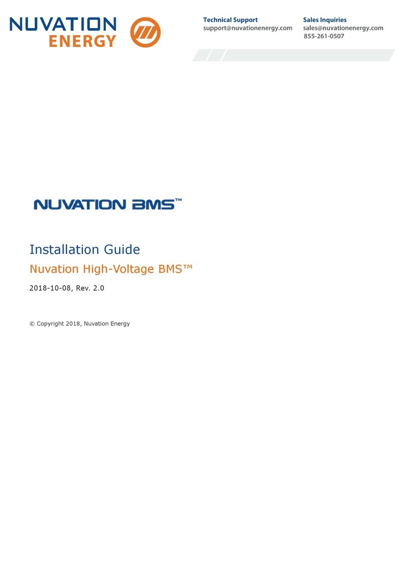 Nuvation BMS NUV100-SC installation guide Nuvation BMS NUV100-SC installation guide