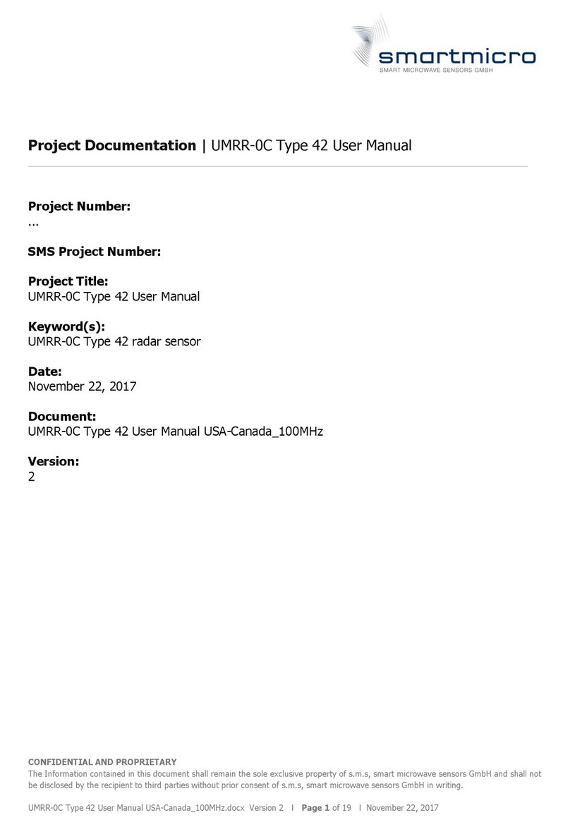 smartmicro UMRR-0C Type 42 user manual smartmicro UMRR-0C Type 42 user manual