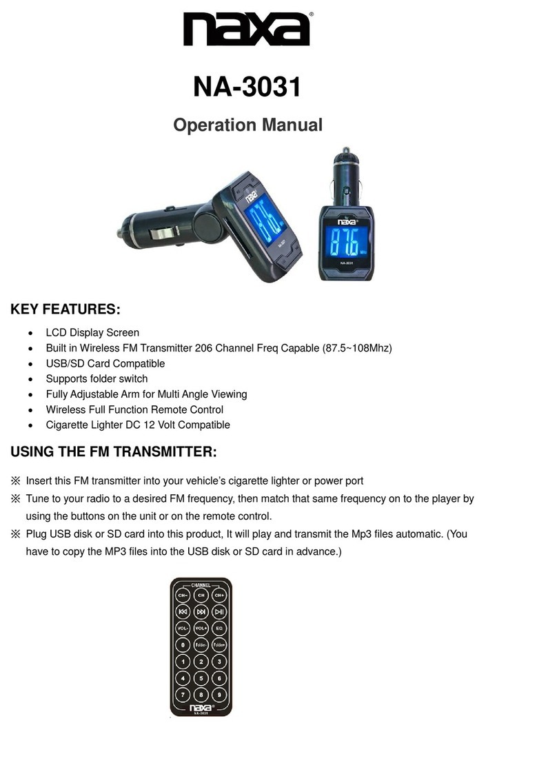 Naxa NA-3031 User manual