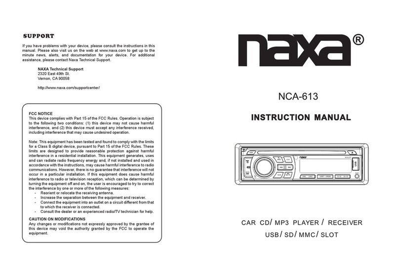 Naxa NCA-613 instruction manual