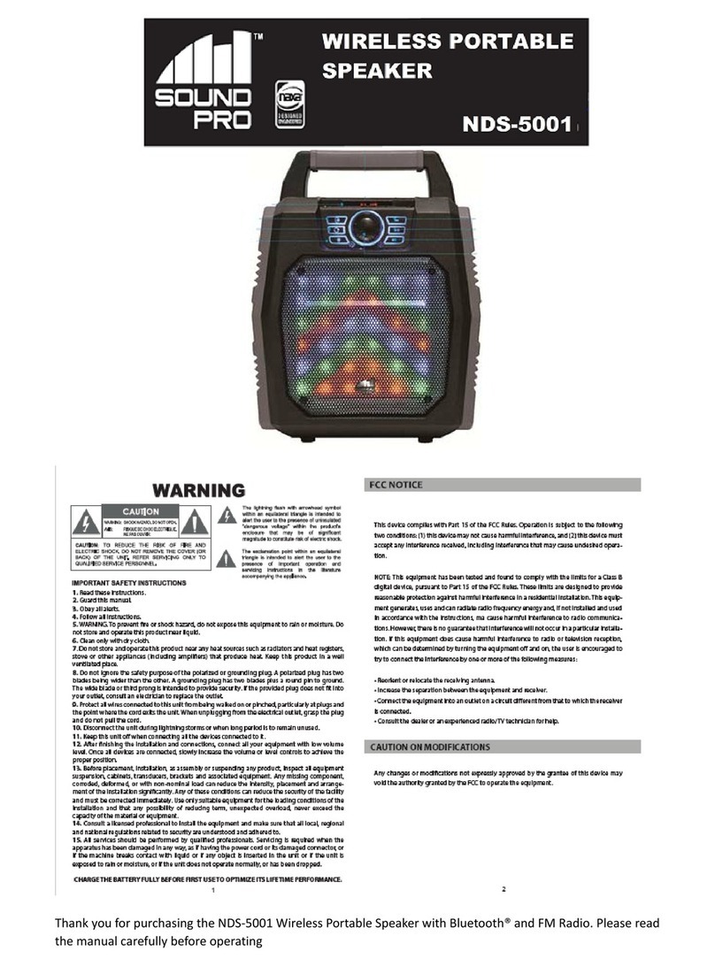 Sound Pro NDS-5001 instruction manual