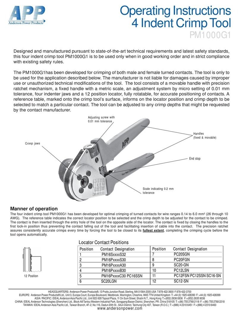 APP PM1000G1 operating instructions