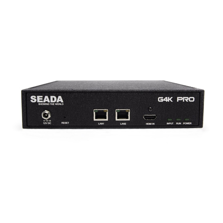 Seada G4K Pro Instruction manual