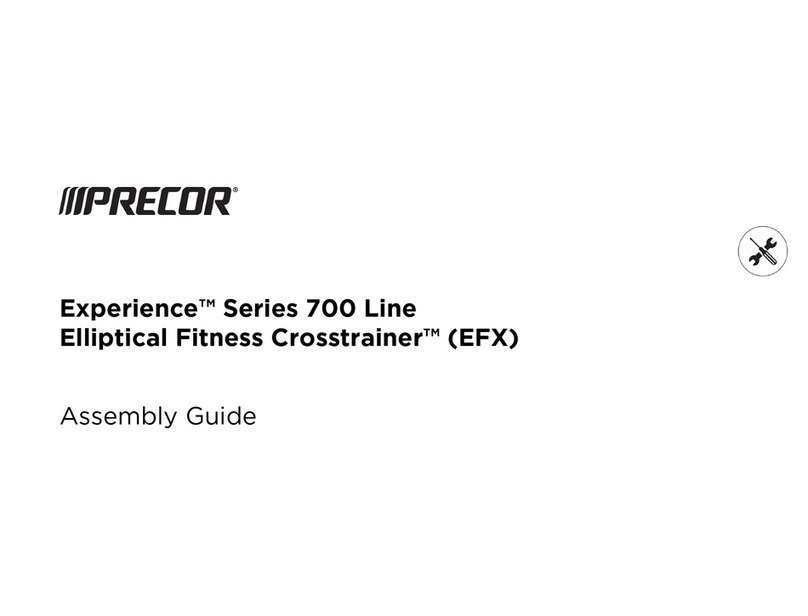 Precor Elliptical Fitness Crosstrainer Experience 700... User manual