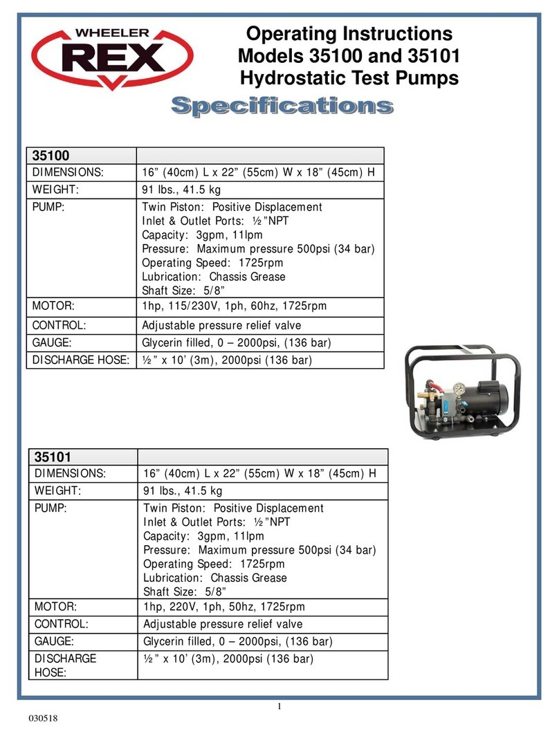 Wheeler-Rex 35100 operating instructions
