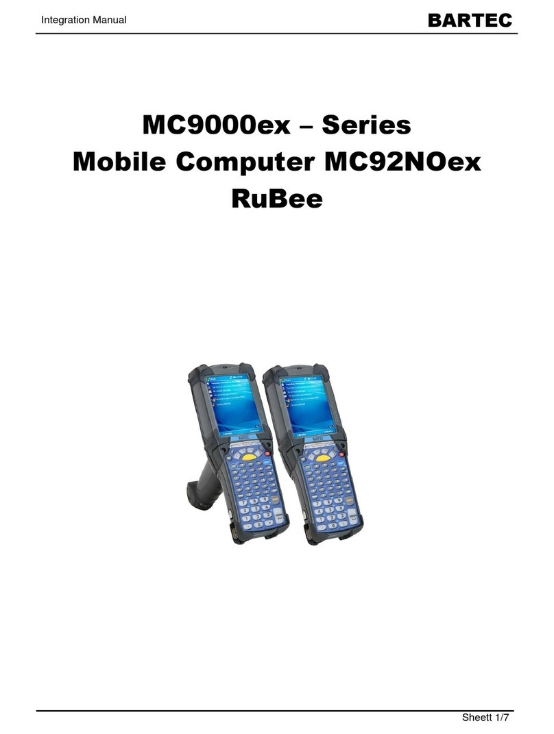 Bartec MC9000ex Series Use and care manual