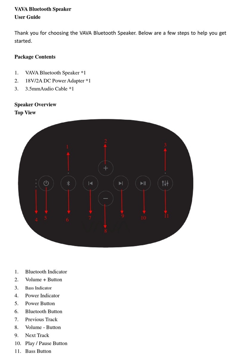 Vava VA-SK003 user guide