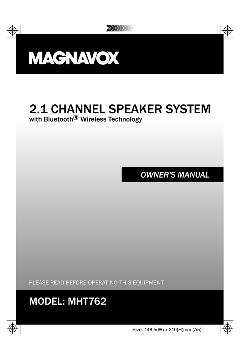 Magnavox MHT762 owner's manual