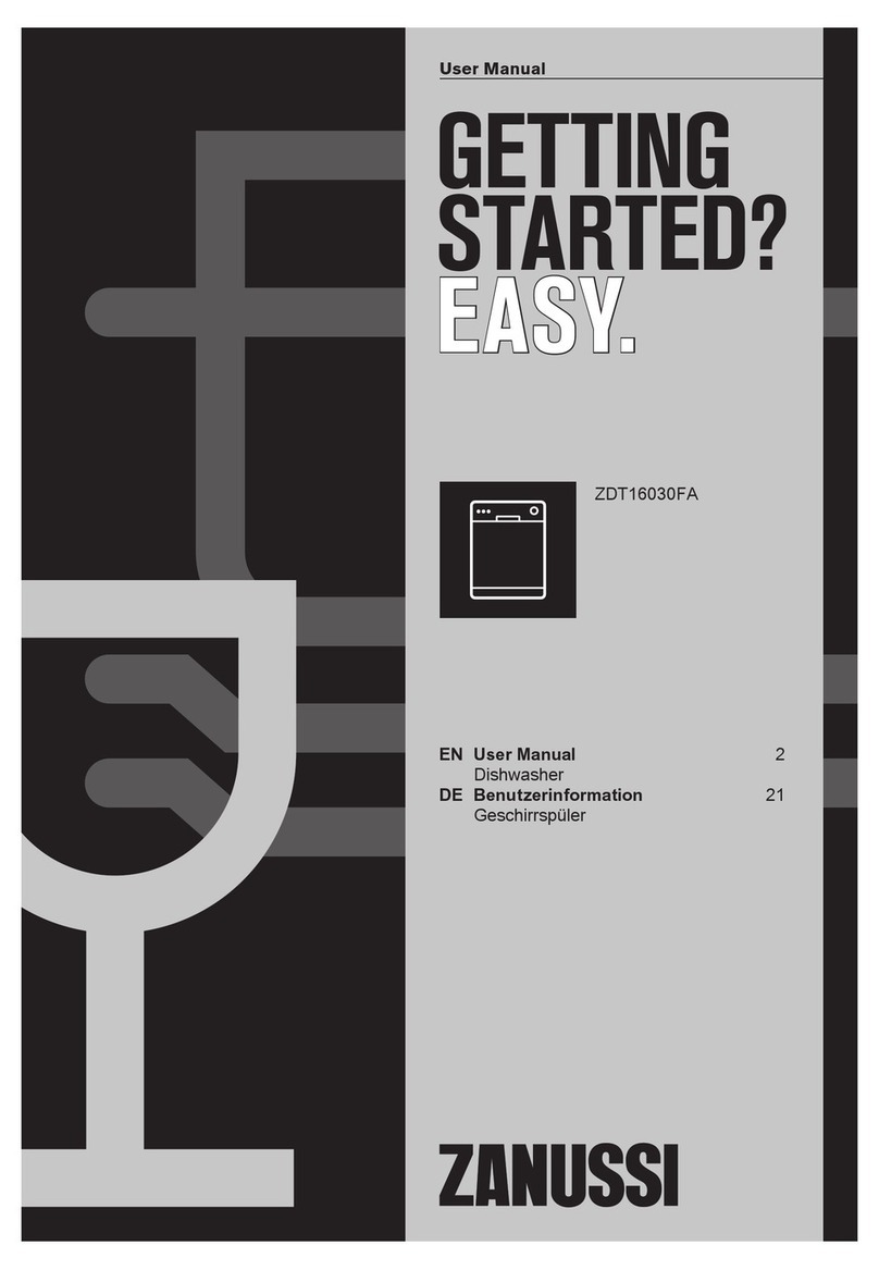 Zanussi ZDT16030FA user manual