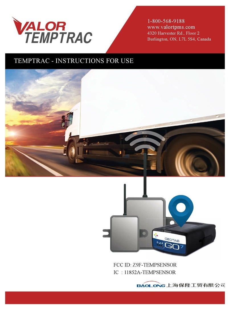 Valor Temptrac User manual