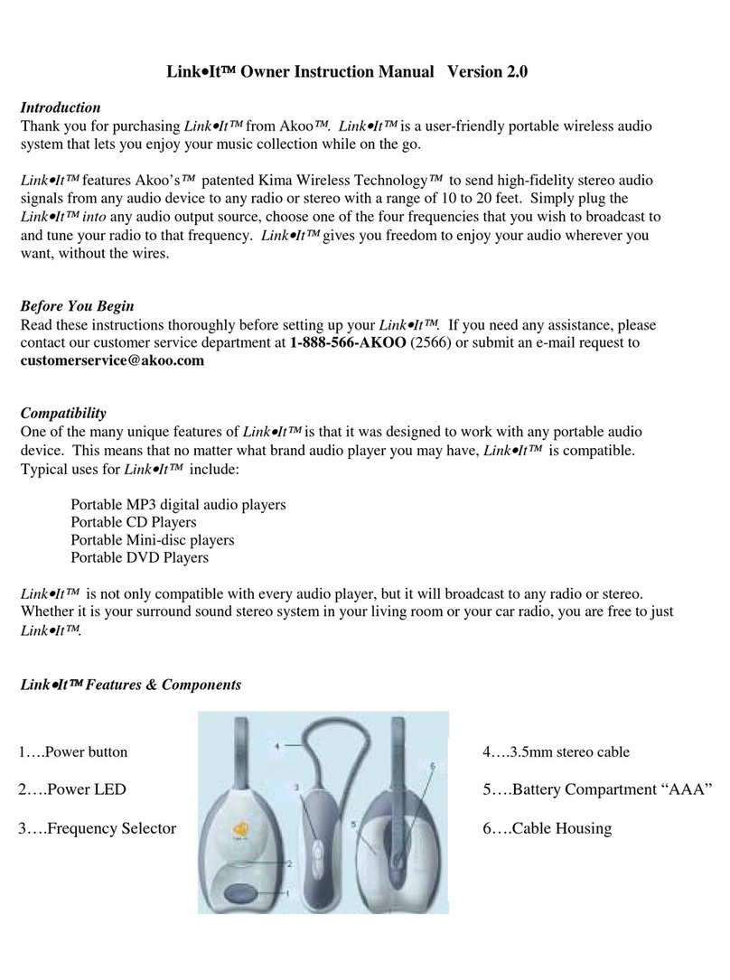 Akoo Link It Owner's instruction manual