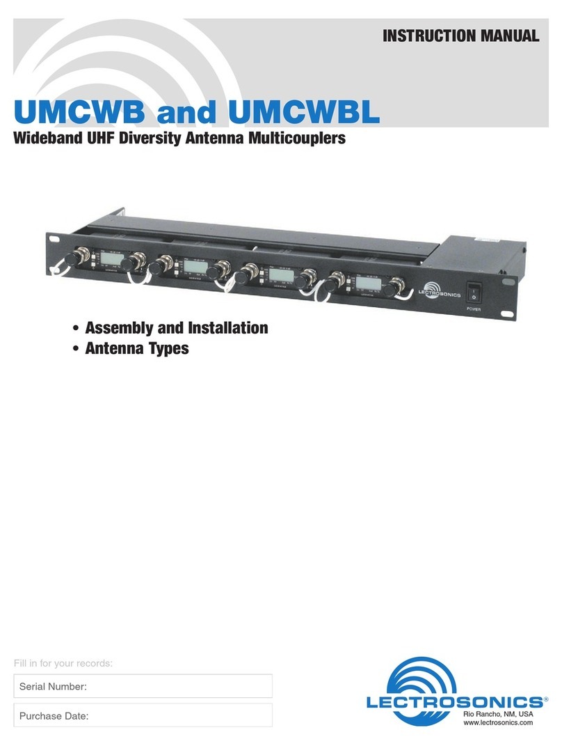 Lectrosonics UMCWB instruction manual Lectrosonics UMCWB instruction manual