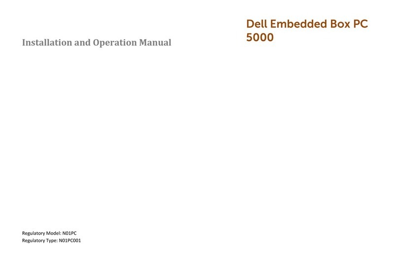 Dell Embedded Box PC 5000 Installation and operation manual