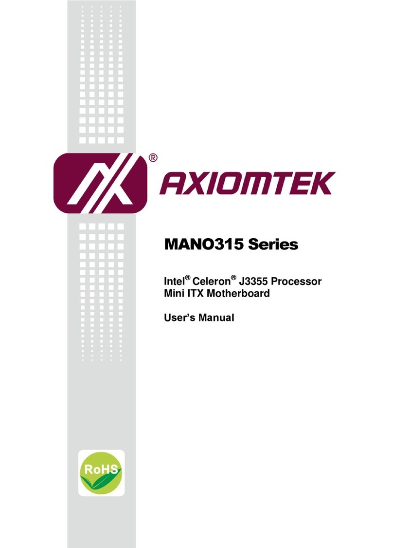 AXIOMTEK MANO315 Series User manual