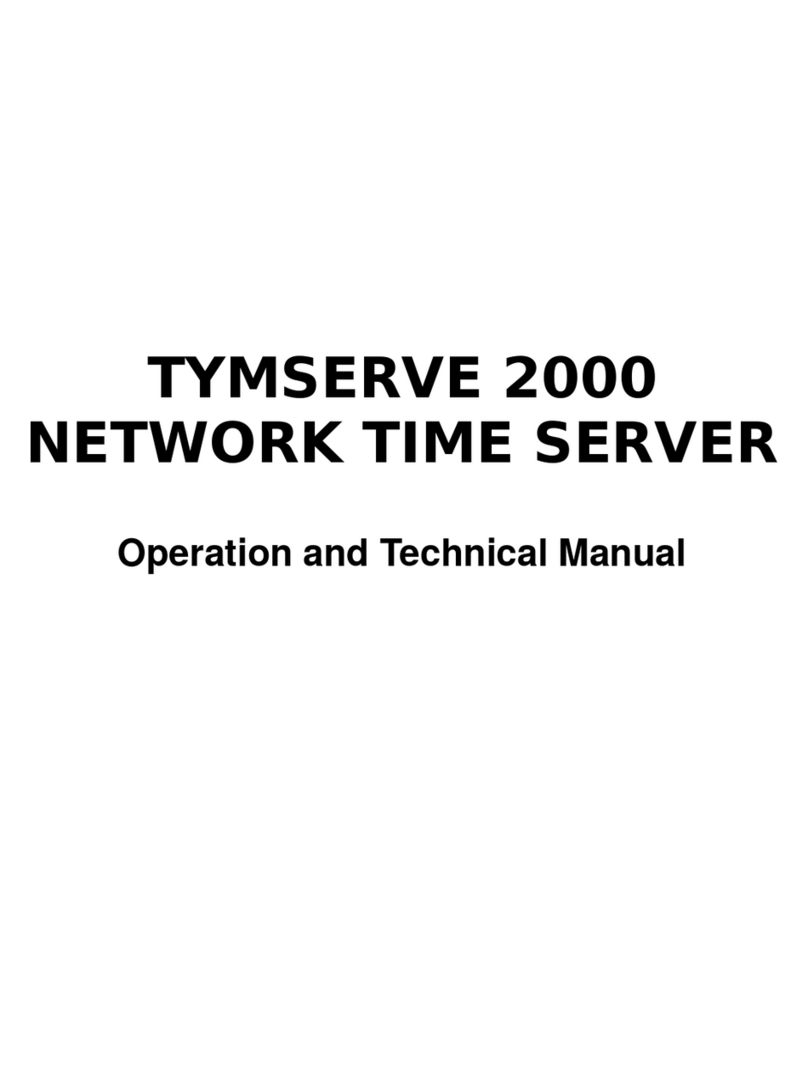 Datum TYMSERVE 2000 Operation and technical manual