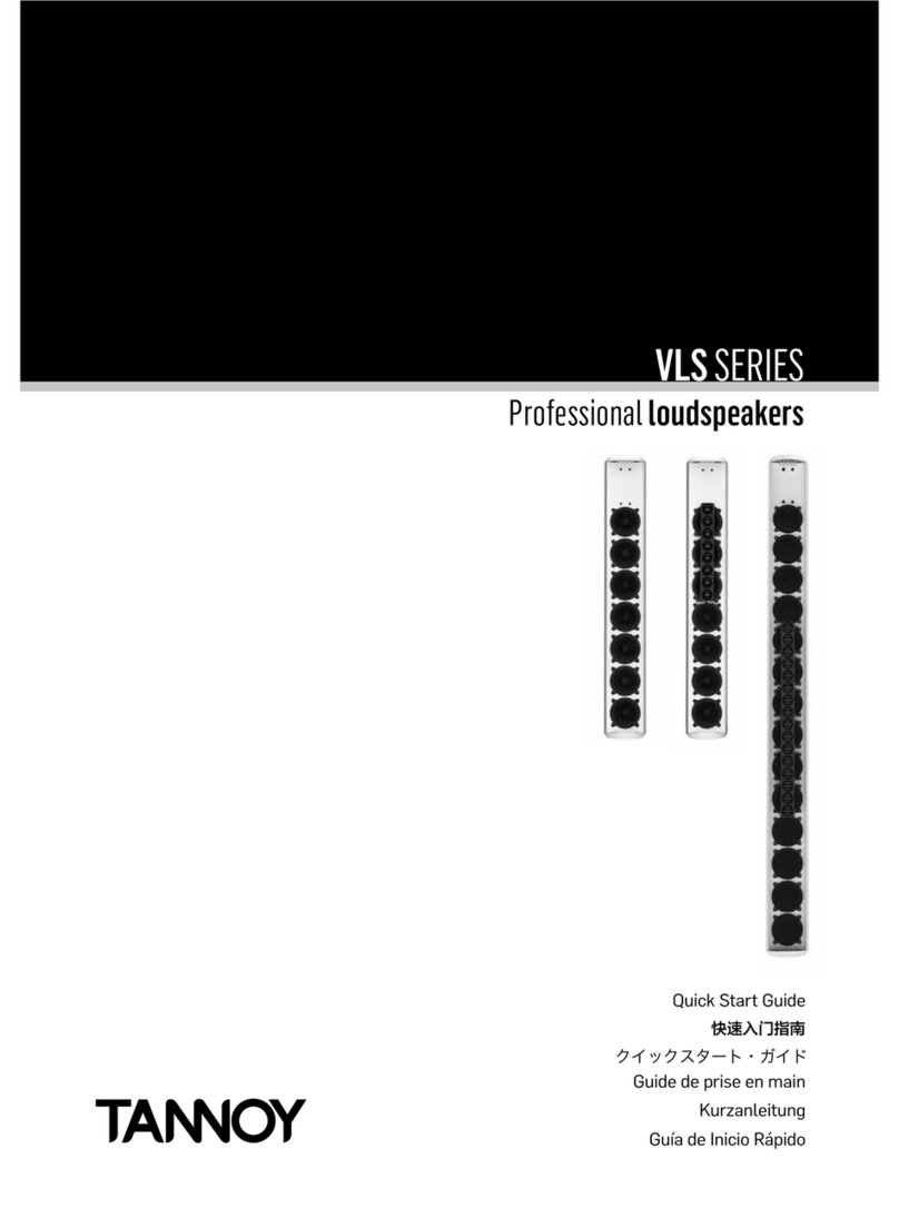 Tannoy VLS SERIES User manual