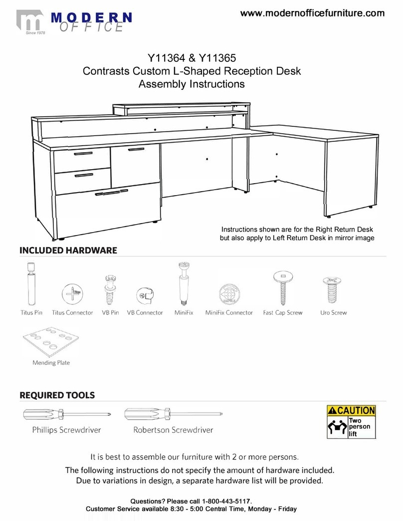 Modern Office Y11364 Assembly instructions