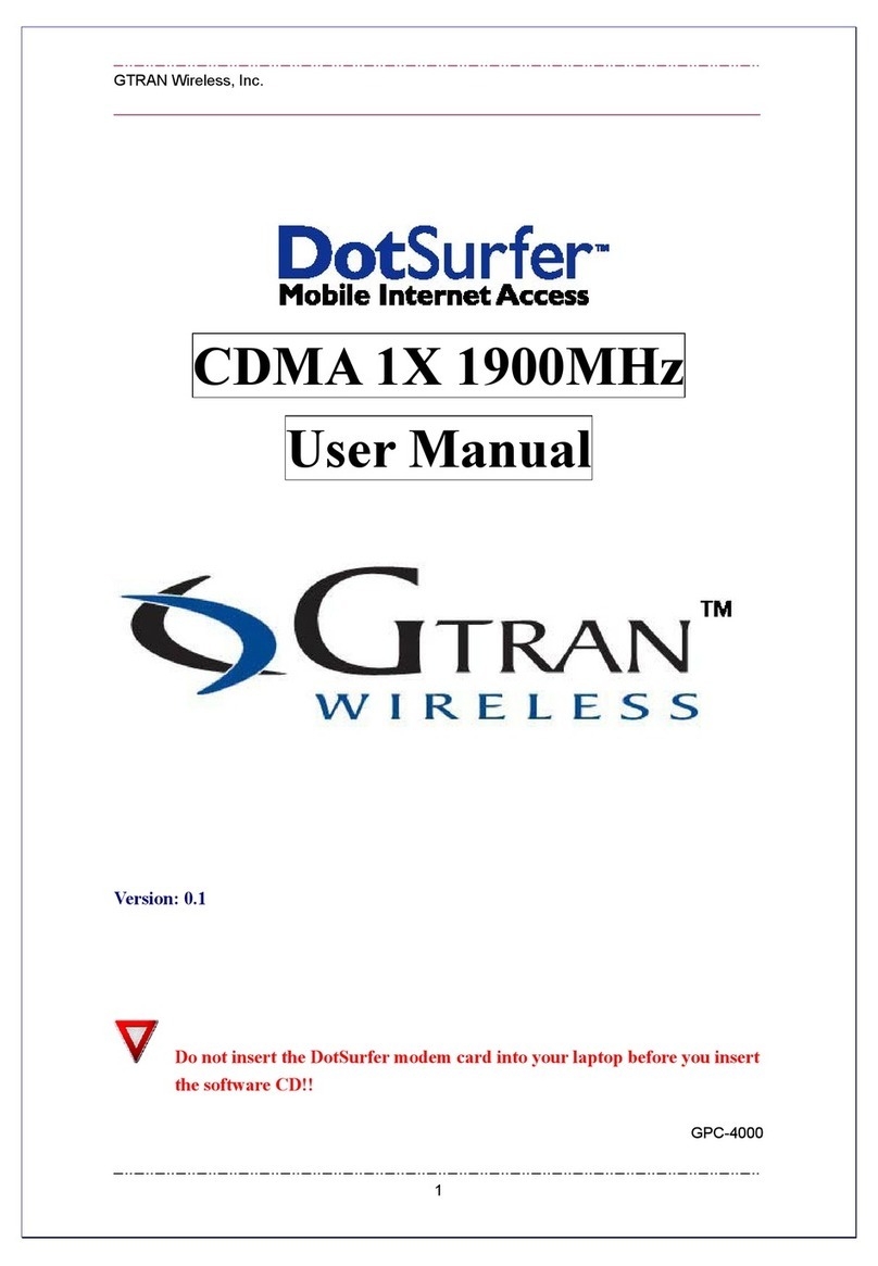 Gtran Wireless DotSurfer user manual