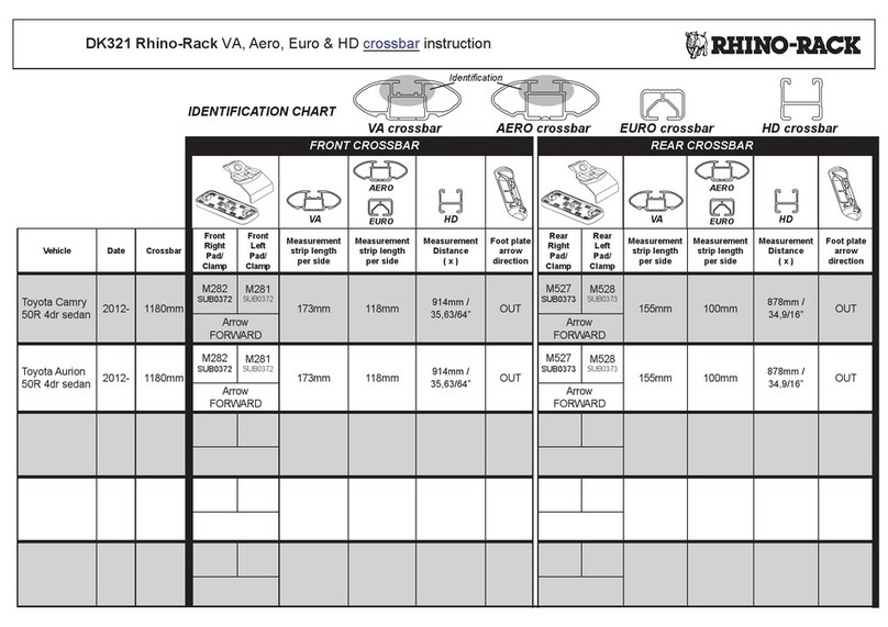 Rhino-Rack DK321 VA Instruction