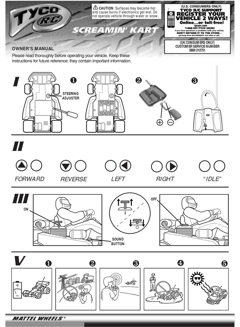 Tyco R/C Screamin' Kart User manual