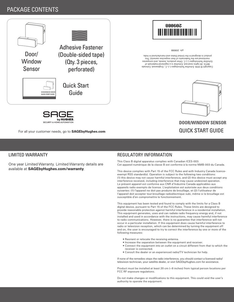 Sage Door/Window Sensor quick start guide