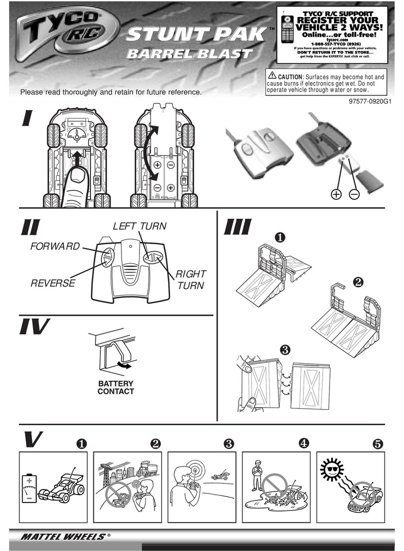 Tyco R/C Stunt Pak Barrel Blast User manual