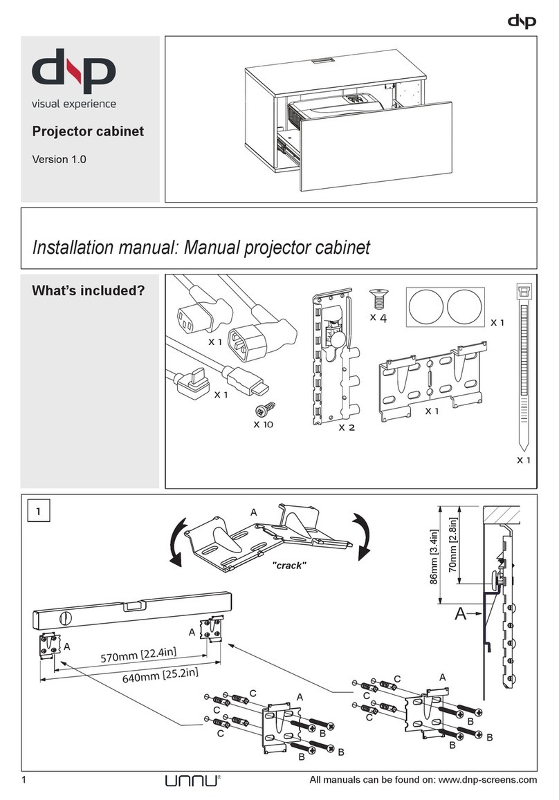 DNP Projector cabinet installation manual