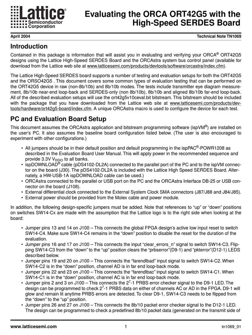 Lattice ORCA ORT42G5 Instruction Manual