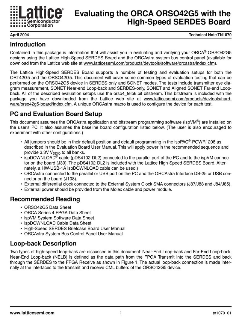 Lattice ORCA ORSO42G5 Instruction Manual
