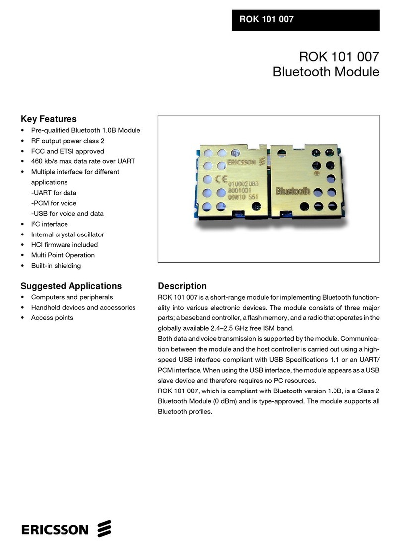 Ericsson ROK 101 007 User manual