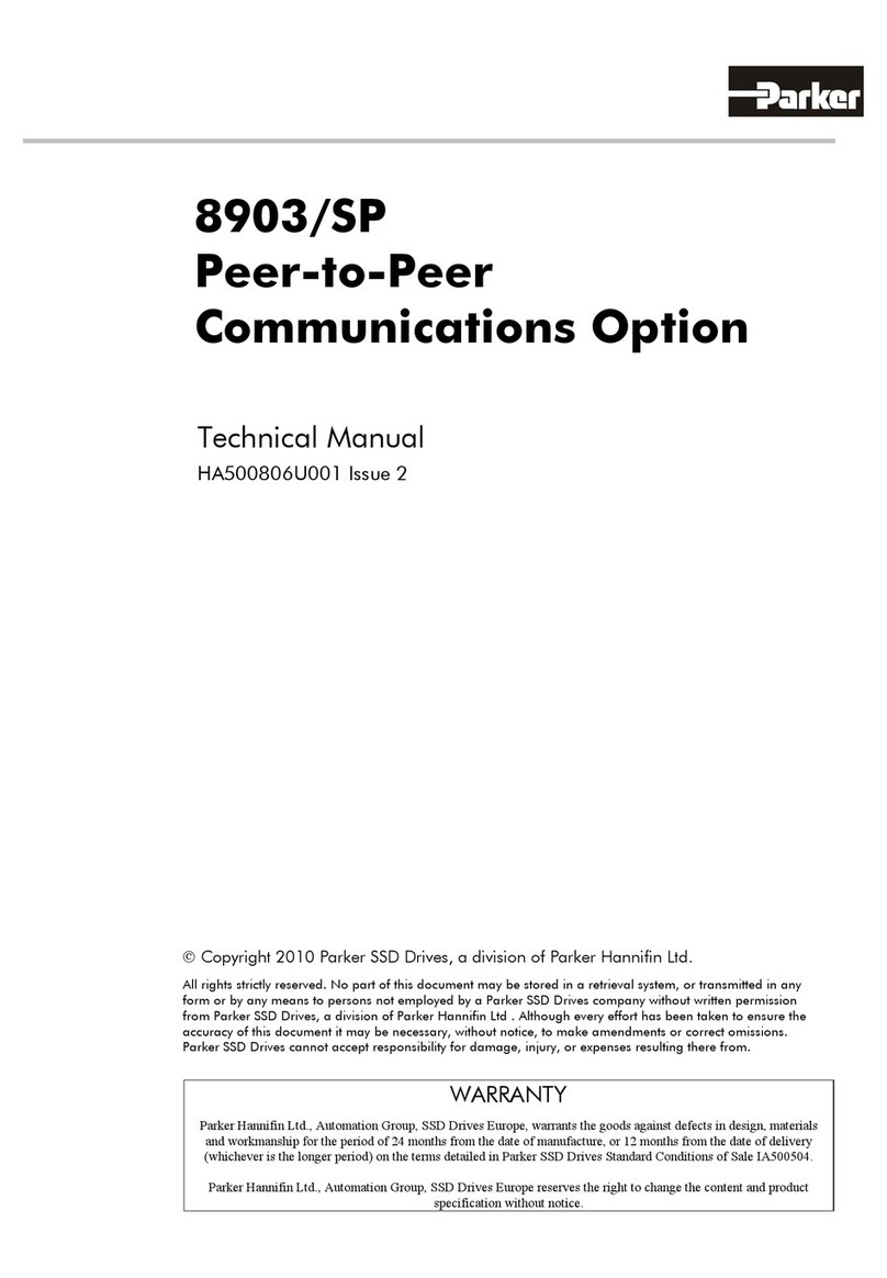 Parker 8903/SP User manual