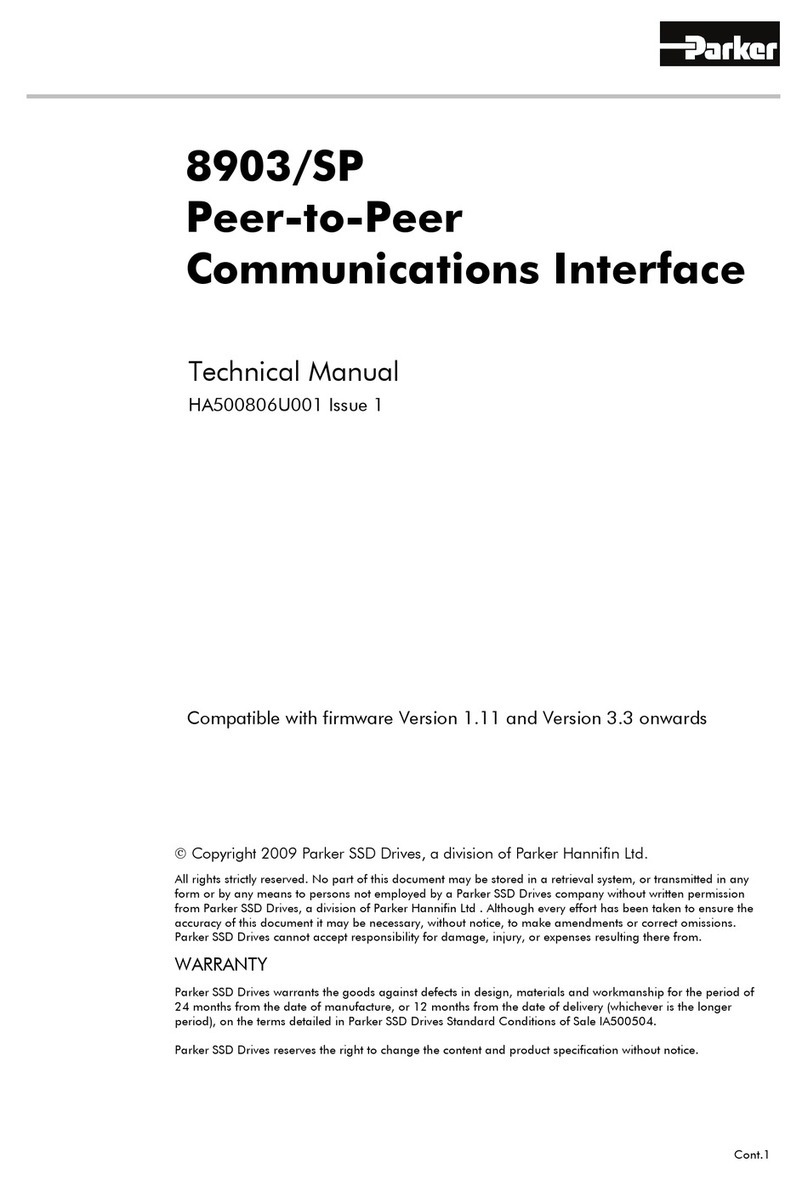 Parker 8903/SP Technical manual