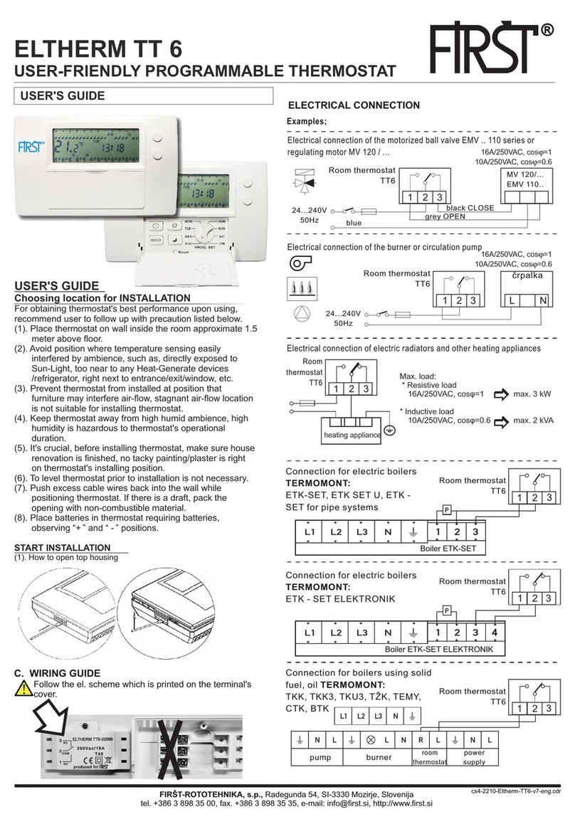 First ELTHERM TT 6 user guide