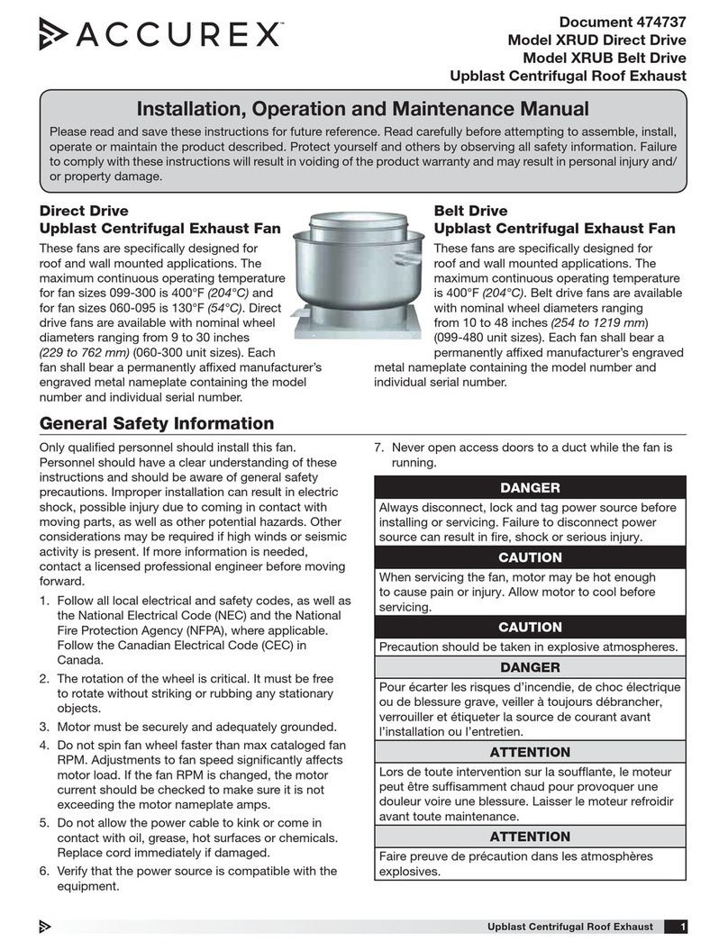 Accurex XRUD Direct Drive Installation, operation and maintenance manual