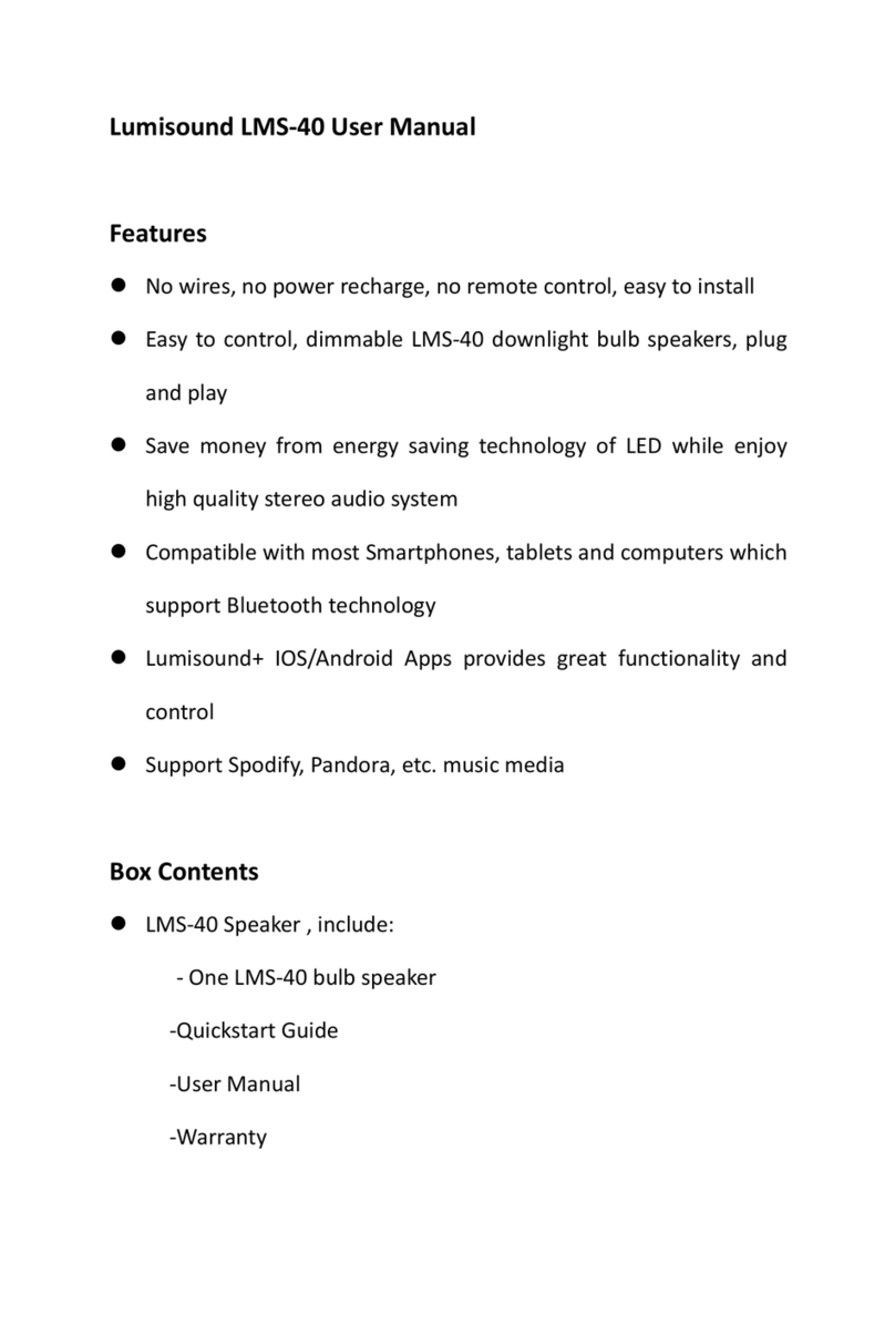 Lumisound LMS-40 user manual