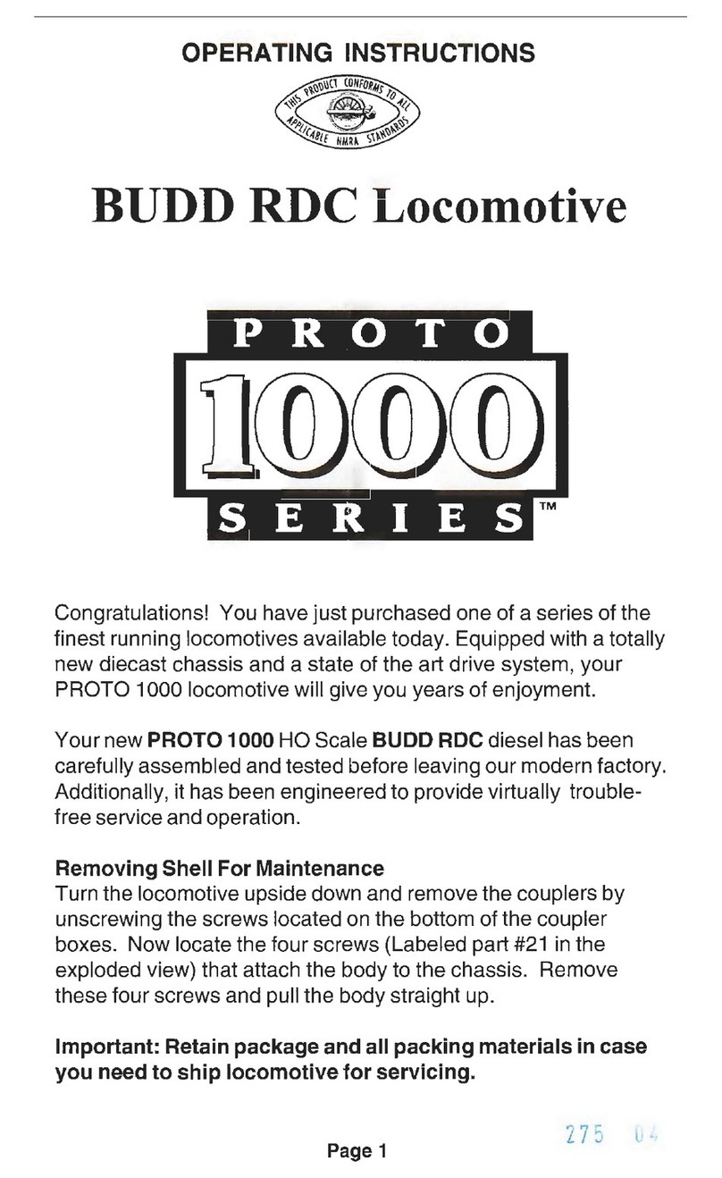Life-Like Products PROTO 1000 series operating instructions
