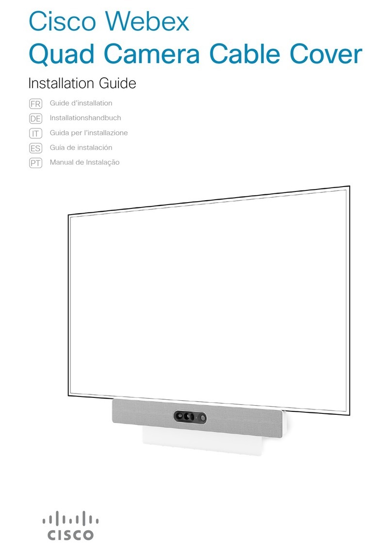 Cisco Webex Quad Camera Cable Cover installation guide Cisco Webex Quad Camera Cable Cover installation guide