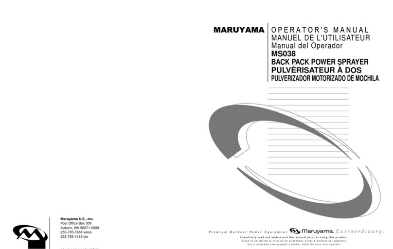 Maruyama MS038 Operator's manual