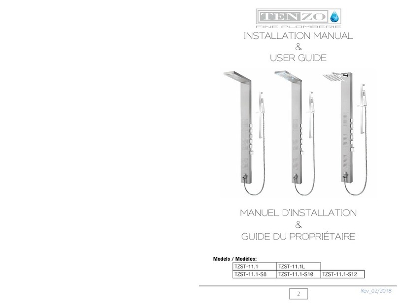 Tenzo TZST-11.1 Installation manual & users guide Tenzo TZST-11.1 Installation manual & users guide