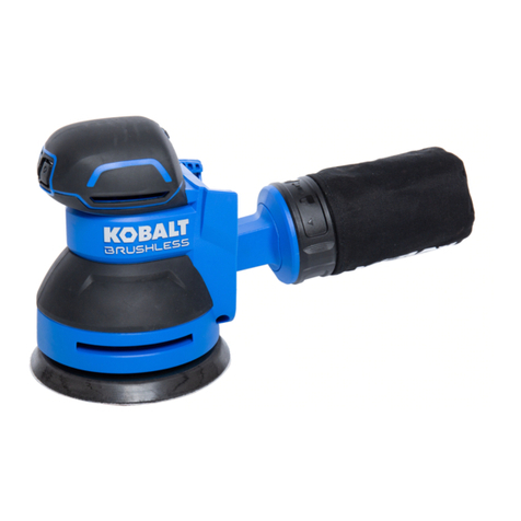 Kobalt 5 IN. BRUSHLESS RANDOM ORBIT SANDER Operating instructions, maintenance instructions